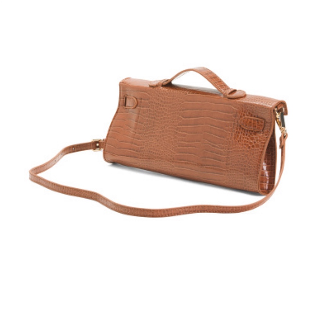 Crocodile crossbody clutch bag - Picture 4 of 7